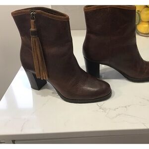 Ralph Lauren ankle heeled booties